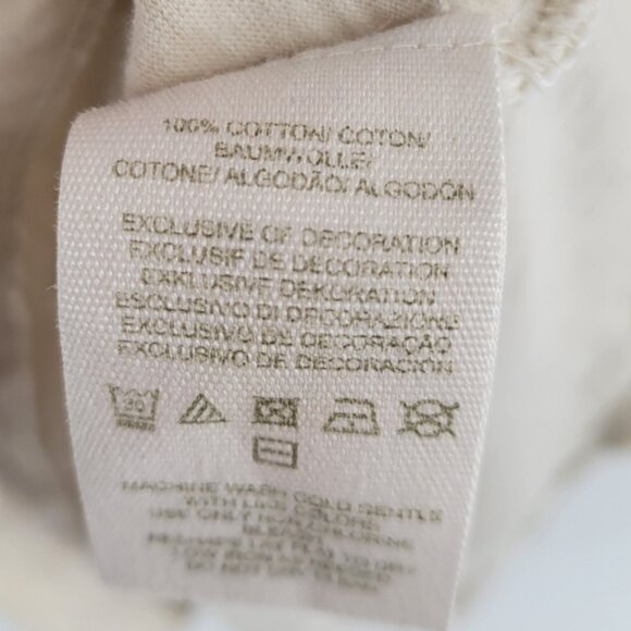 Free People Cream Hooded Lace Detail Women's Boho Top Size Small - Picture 4 of 6